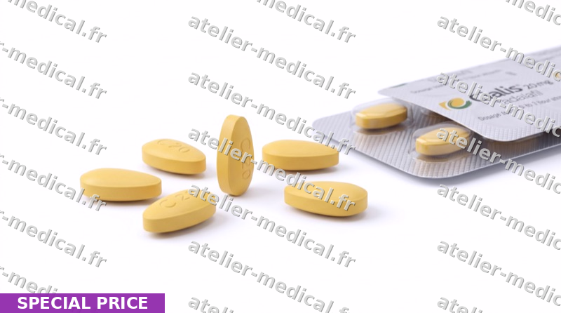 Pharmacie en ligne : Cialis 5mg (Tadalafil) pour dysfonction érectile à Paris